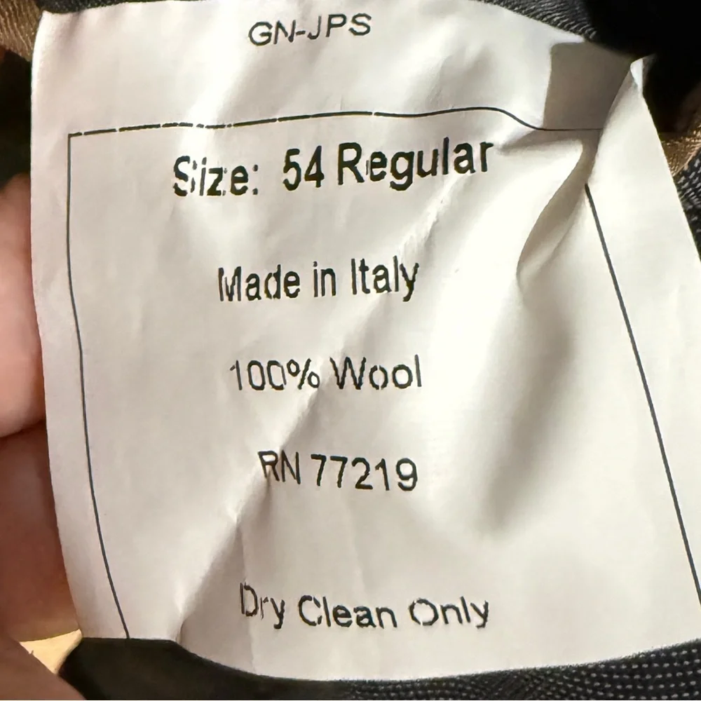 Pronto Uomo Gray Sport Coat with Notched Lapels 100% Wool Made in Italy